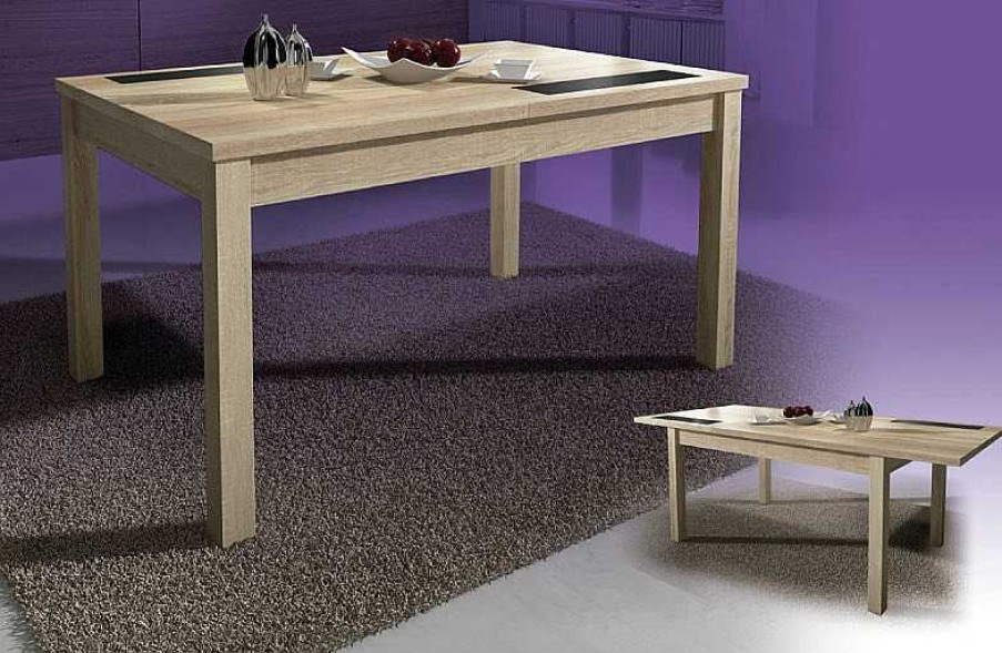 Salones Tus cosas de casa | Conjunto Mesa Lara + 4 Sillas San