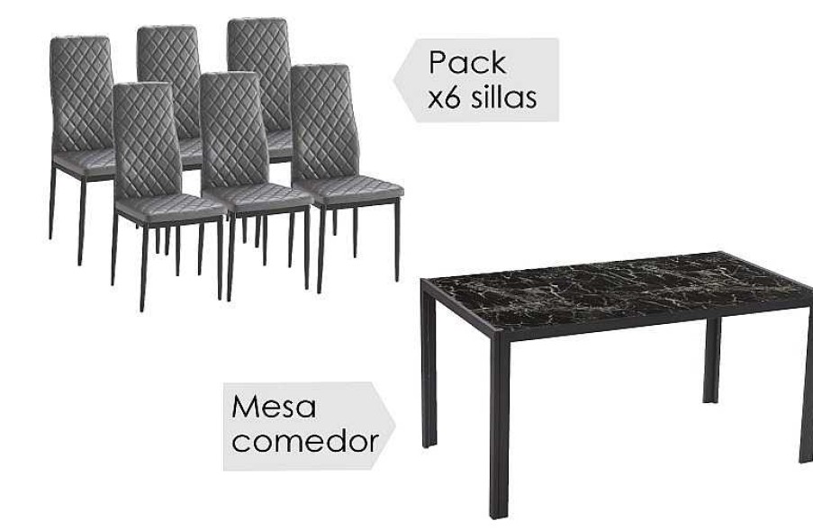 Salones Tus cosas de casa | Conjunto De Comedor Marmol