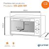 Hogar Tus cosas de casa Electro Cocina | Horno El Ctrico Negro 28Lt