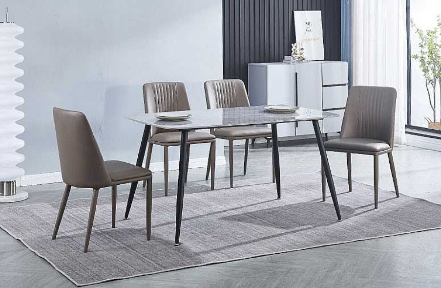 Salones Tus cosas de casa | Conjunto Mesa Sander + 4 Sillas Rowena