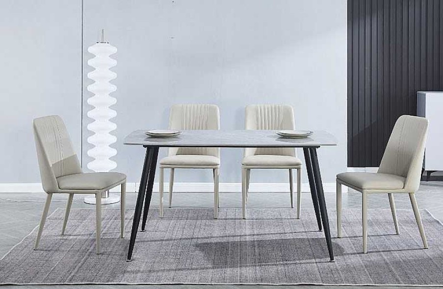 Salones Tus cosas de casa | Conjunto Mesa Sander + 4 Sillas Rowena