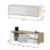 Salones Tus cosas de casa | Sal N Urban Plus Roble- Blanco