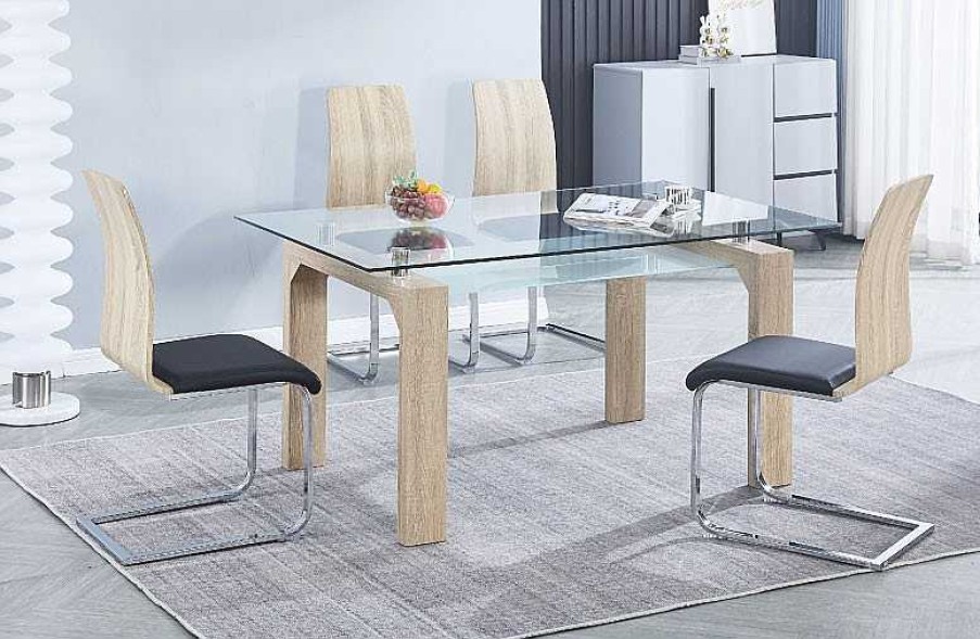 Salones Tus cosas de casa | Conjunto Mesa + 4 Sillas Sensei