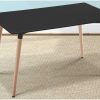 Salones Tus cosas de casa | Mesa Rectangular Dinamarca Negra