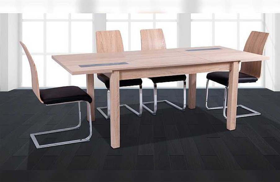 Salones Tus cosas de casa | Conjunto Mesa Lara + 4 Sillas Sensei